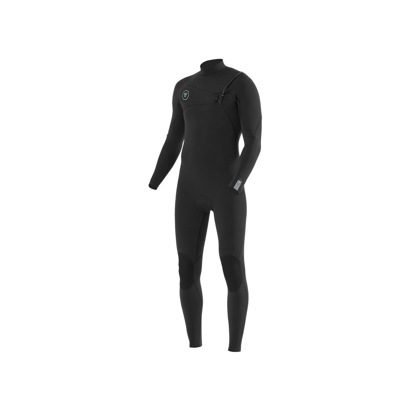 VIssla 7 seas 3-2 full chest zip wetsuit - black