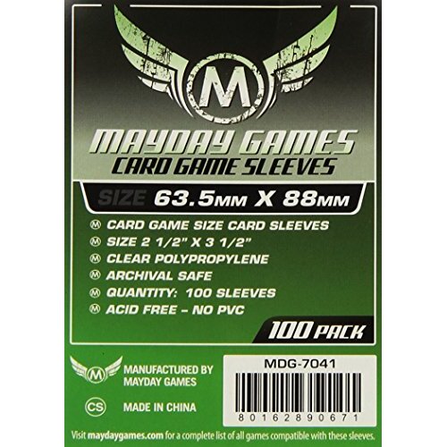 Mayday Game Card Sleeves 2 1/2" X 3 1/2" (100 Pack)