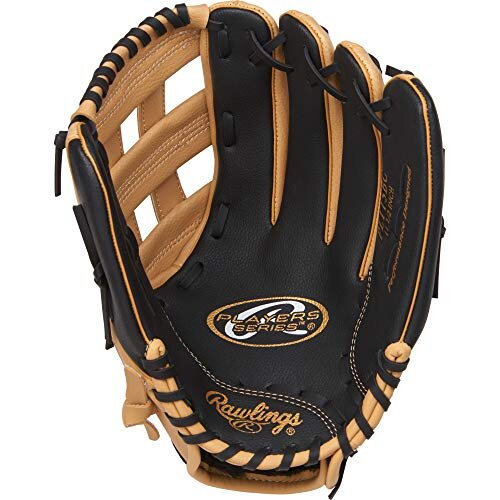 Rawlings Players Series Youth Tball/Baseball Glove (Ages 5-7), Camel/Black, 11.5 inch