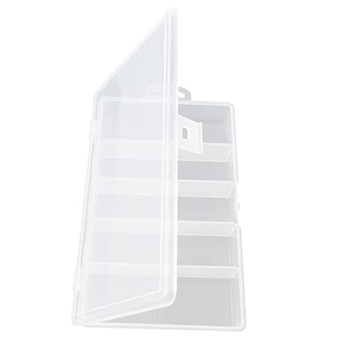 Honbay Clear Visible Plastic Fishing Tackle Accessory Box Fishing Lure Bait Hooks Storage Box Case Container Jewelry Making Findings Organizer Box