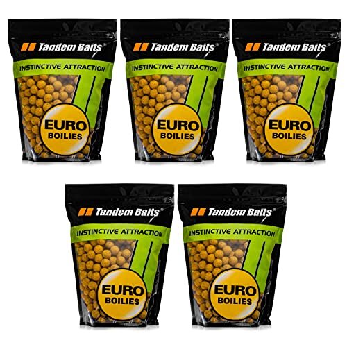 Tandem Baits Set of 5 Euro Boilies Citrus | Carp Fishing without Effortless | Bait for Big Fish Fishing | Carp Accessories for Professionals & Hobby