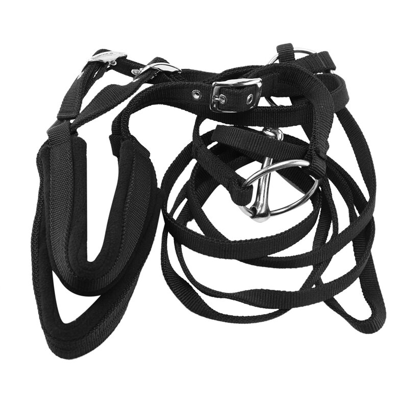 Adjustable Equipment Halter Horse Bridle with Bit and Rein Belt for Horse Equestrian Accessories Soft Thicken