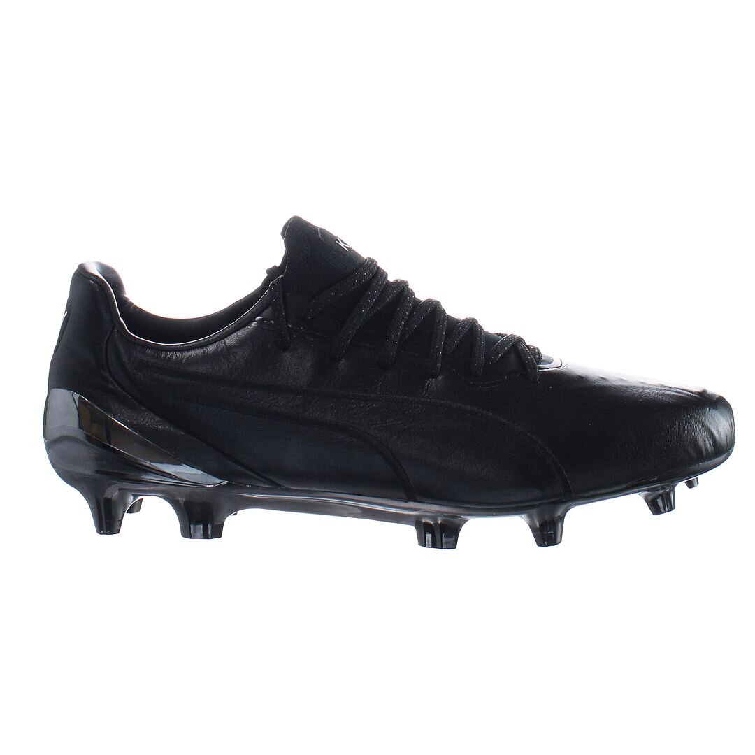 Puma King Platinum FG/AG Lace-Up Black Other Leather Mens Football Boots 105606_01 (UK )
