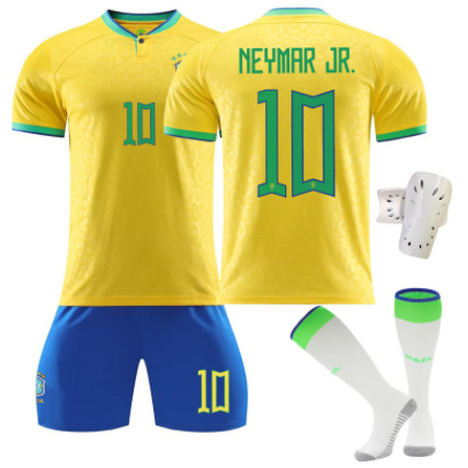 Boys girls kids Football Team Jersey Brazil Home NEYMAR JR. 10# VINI JR. 20# sport Uniforms Men women