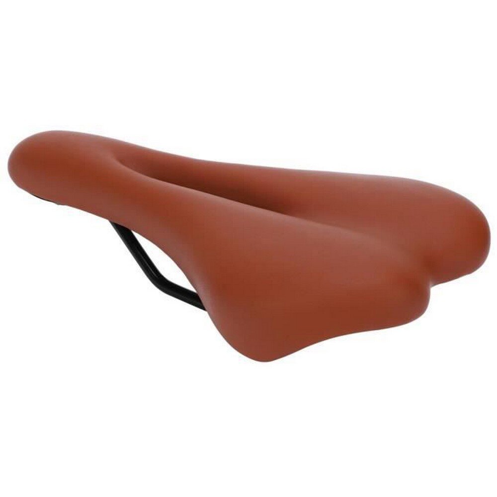 Hollow Saddle Mountain Bike Saddle Thicken Hollow Bike Seat Shockproof Cycling Soft Pad(Brown)