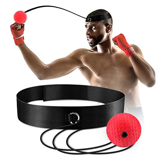Boxing Reflex Ball Fight Ball Reflex on String with Headband for Fight MMA Training Speed Reactions AdultKids Improve Punch Focus Sport Exercise