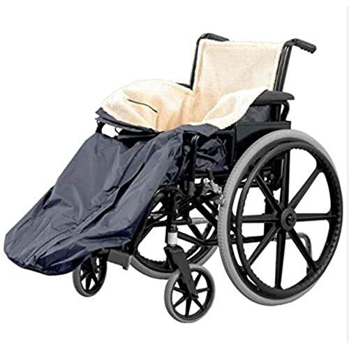 Fleece Lined Waterproof Wheelchair Cosy Long Blue 1 kg