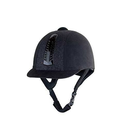 0 Rhinegold Glitter Pro Hat718black Riding Hat Black 7 1 8 UK