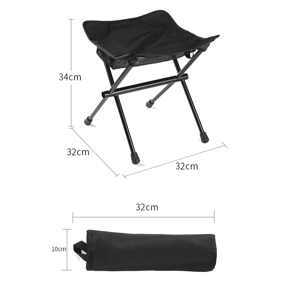 Ultra-Lightweight Foldable Fishing Chair for Camping Traveling Fishing Hiking Picnic