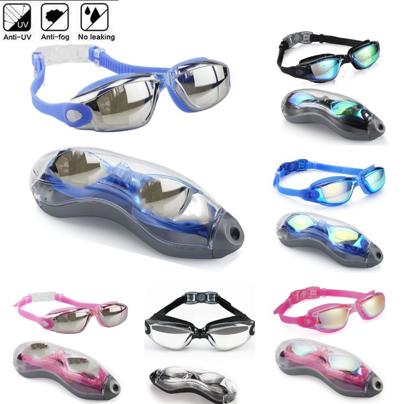 Adult Swimming Goggles Antifog For Men Women No Leaking Adjustable Strap  Diving