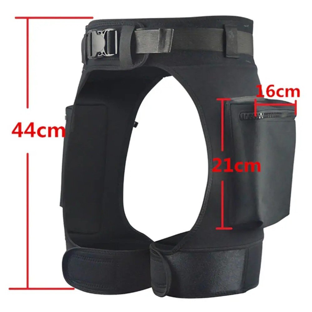 Mens Wetsuit Shorts with Pockets, Adjustable Waist Belt - Comfortable