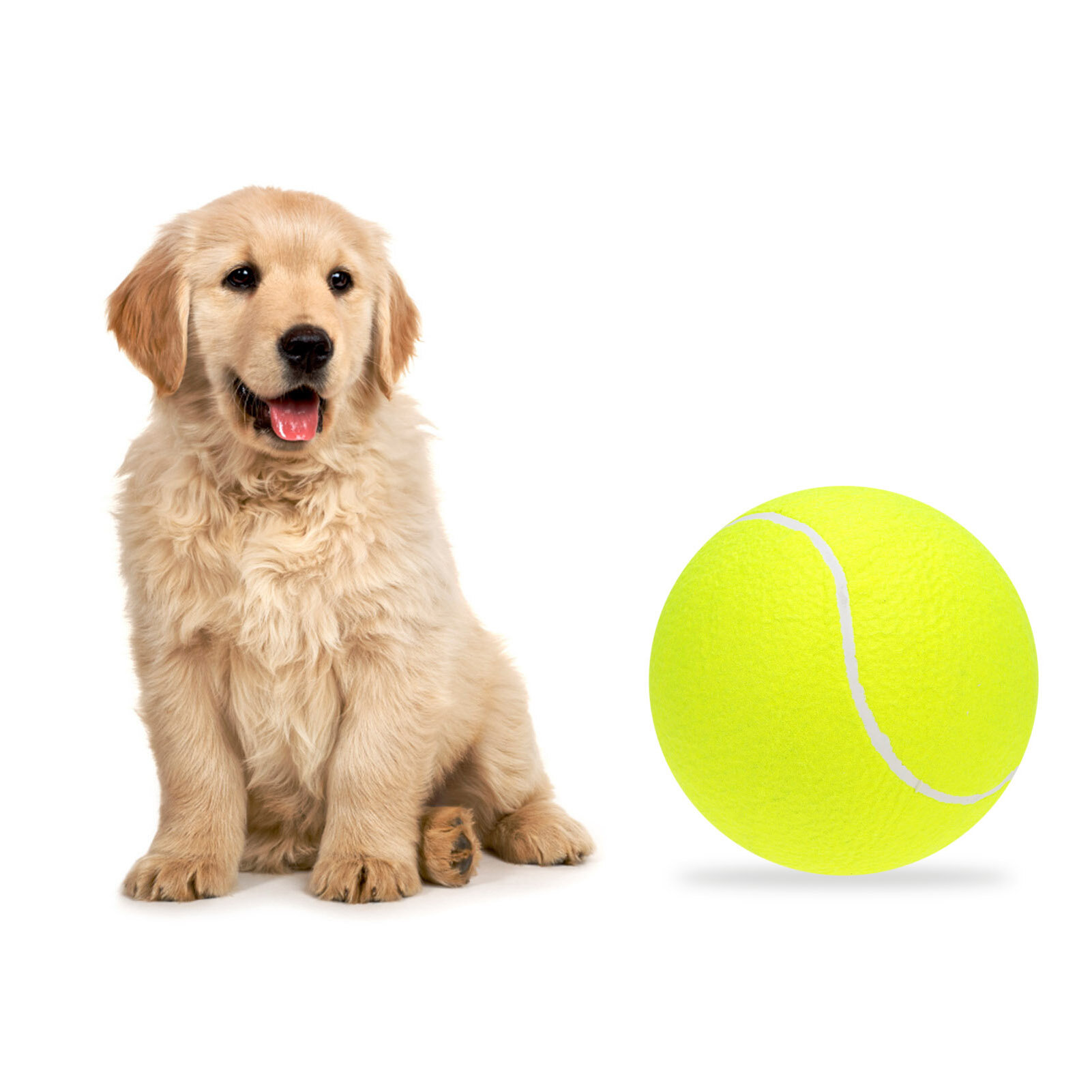 Giant Tennis Ball For Pet Chew Toy Big Inflatable Tennis Ball Signature Mega Jumbo Pet Toy Ball Supplies Outdoor Cricket New In