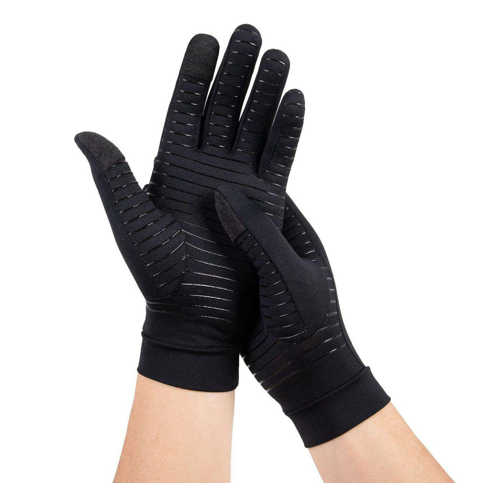 Mens Gloves Copper Fiber Spandex Touch Screen Running Sports Winter Warm Thermal Gloves Men Football gGoves Silk Gloves