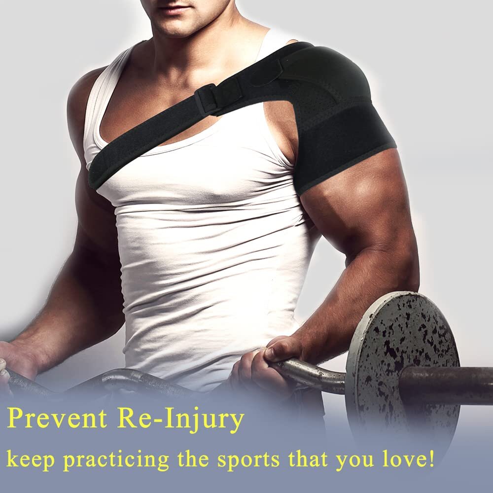 Sports Shoulder Support Indoor Fitness Compression Bandage Shoulder Injury Prevention Adjustable Shoulder Pads