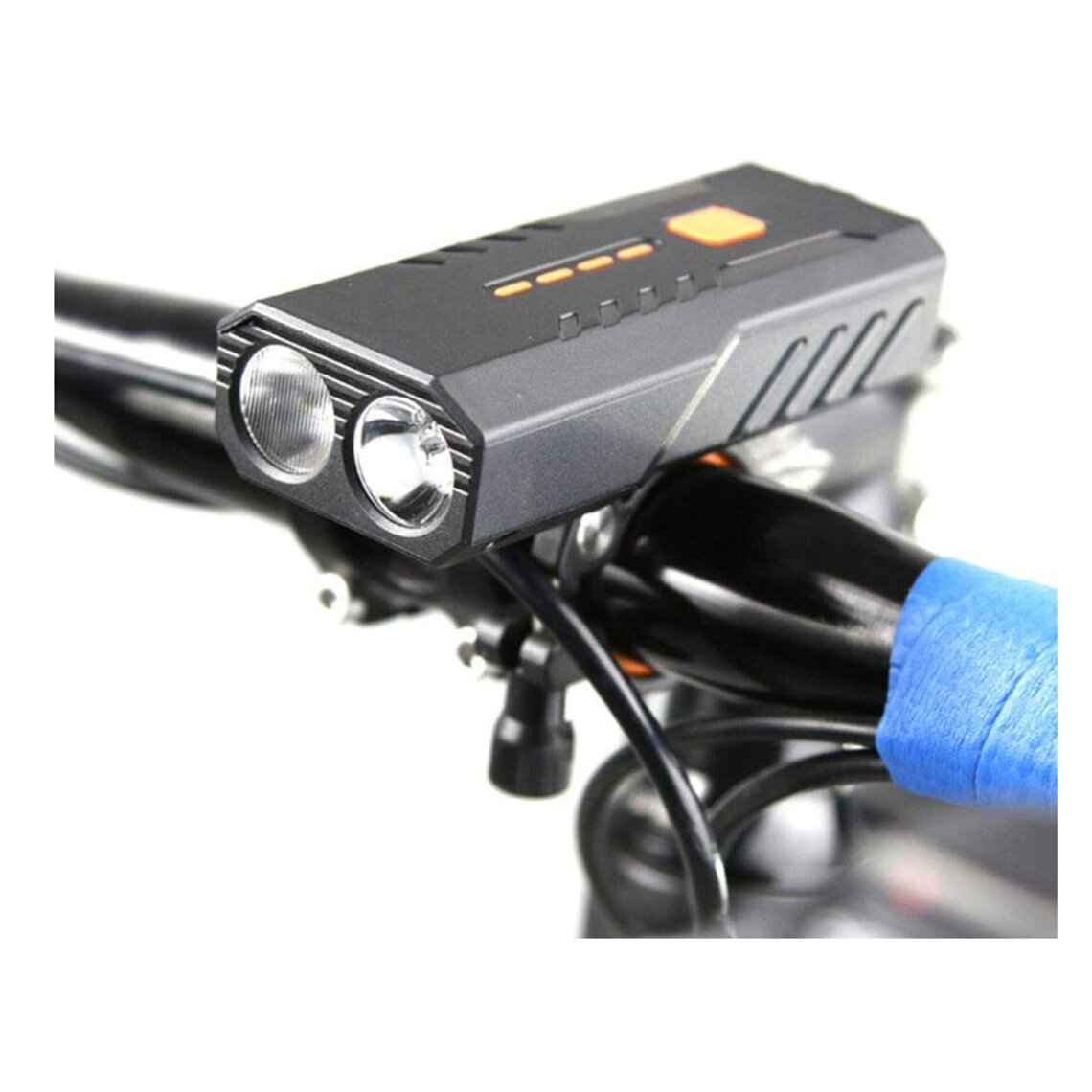 LED Bicycle Light Bicycle Lighting Bicycle Headlight Powerful Bicycle Lamp Postponing Front Light Rechargeable?Black?