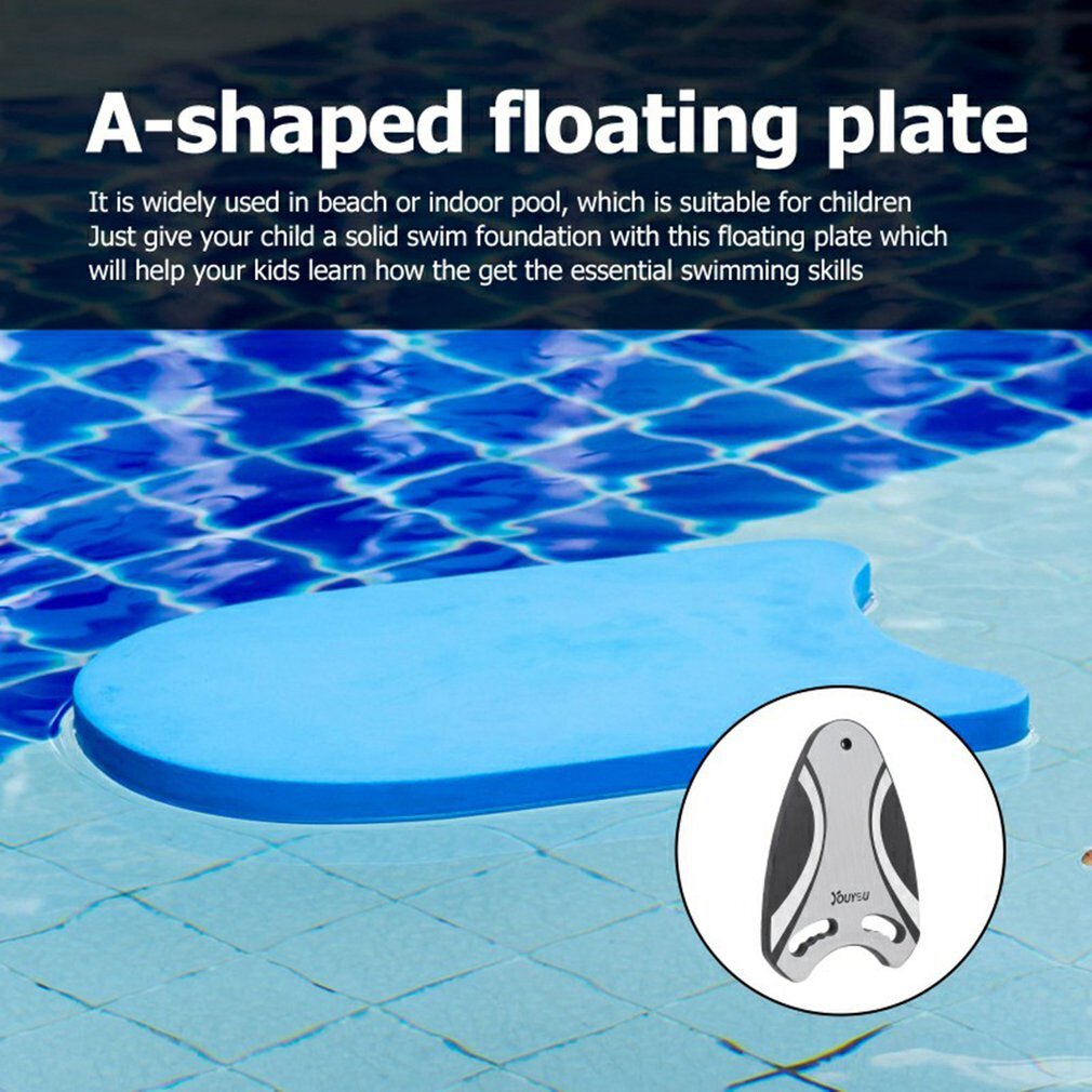 Lightweight EVA Swimming Board Floating Plate Back Kickboard Pool Training Aid Tools for Children,Black