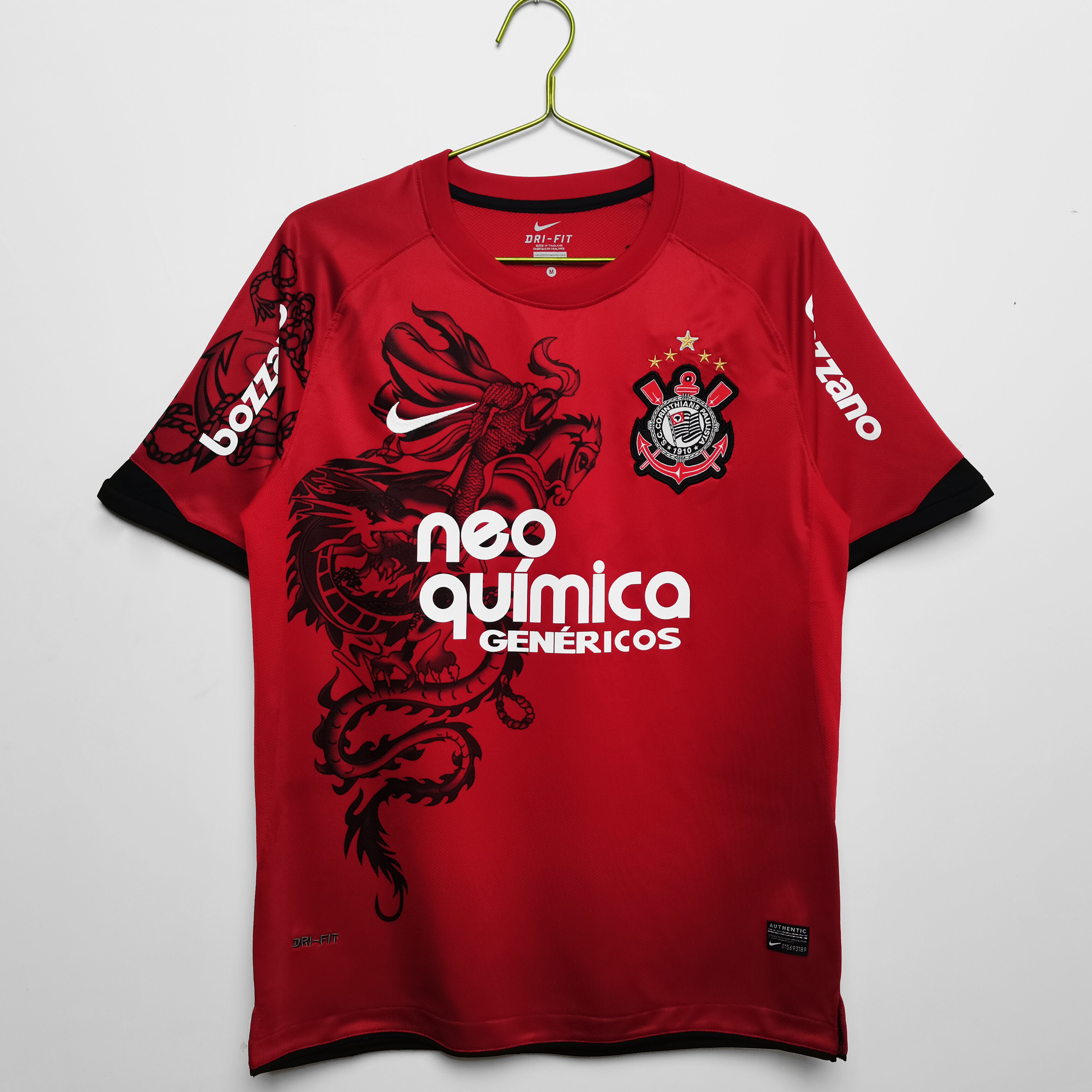 2011/12 season Corinthians II away retro World Cup Soccer Jersey Red