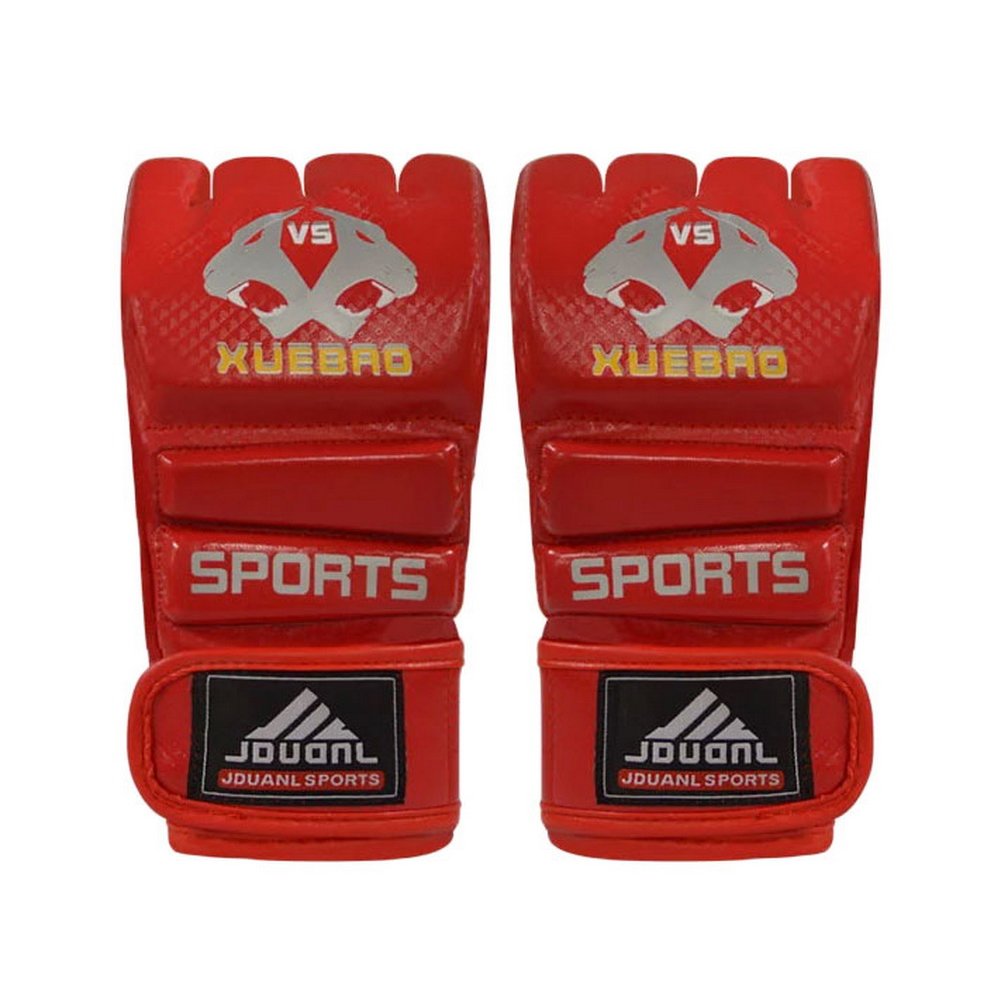 Adult Fighting Half-finger Gloves -UFC Boxing Gloves - Gloves MMA--Red