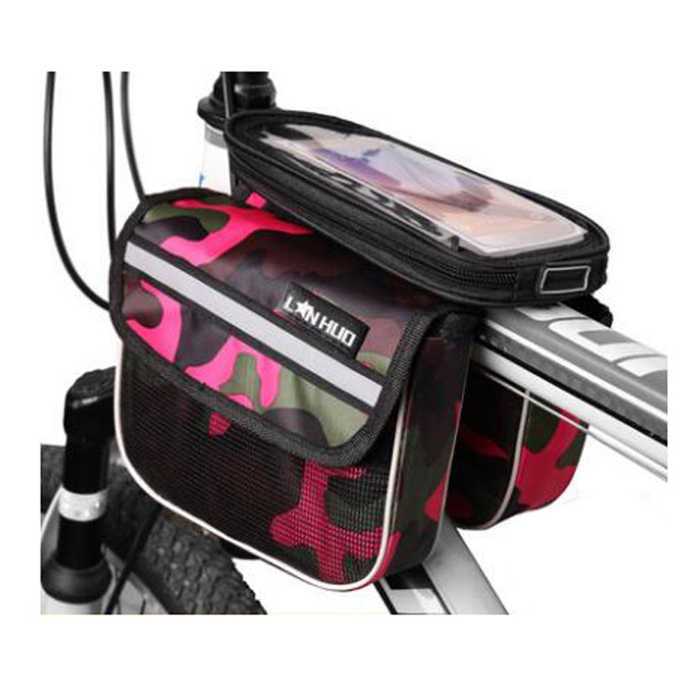 Bike Bag Colorful Cycling Handlebars Packages For 6 Inches Phone Multi Function Bike Accessories#9