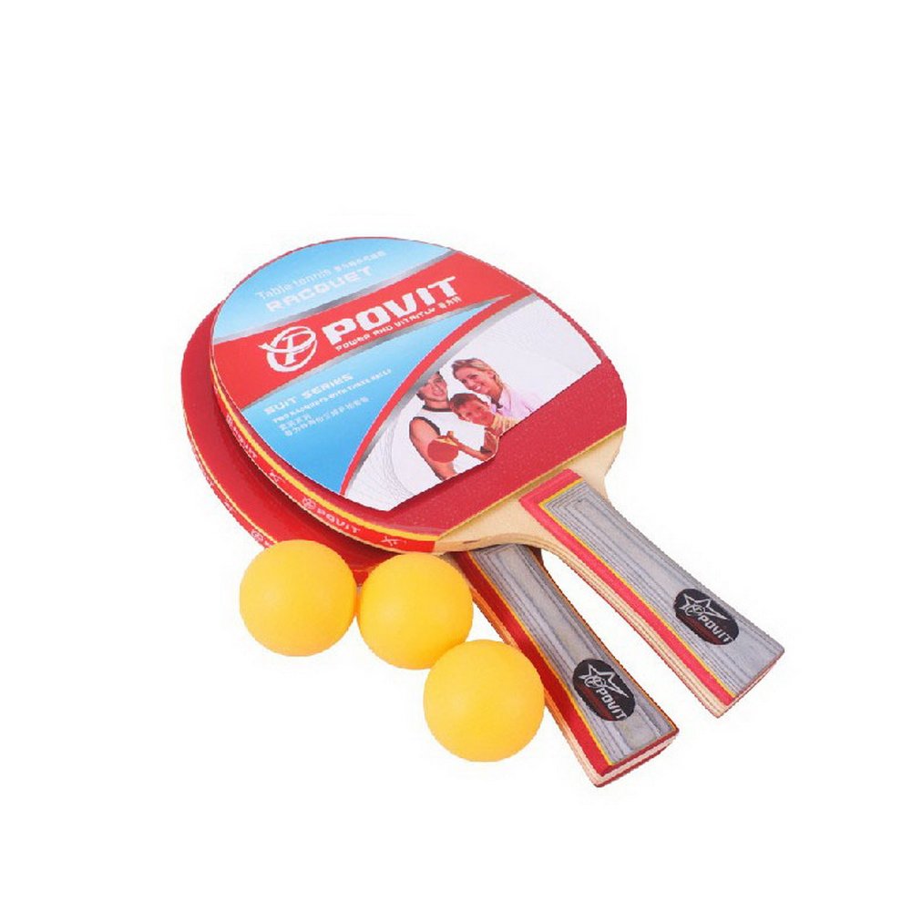Table Tennis Paddles PE-4225 Table Tennis Rackets with Three Balls