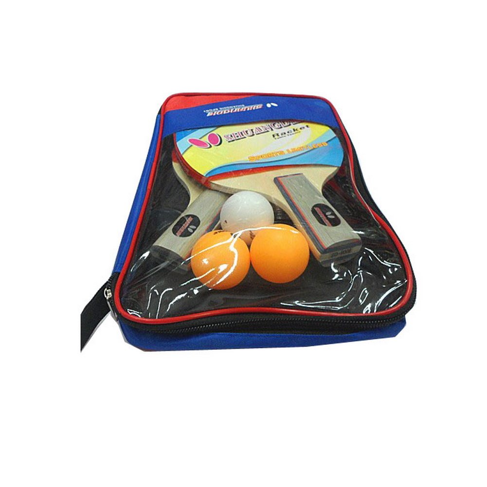 Table Tennis Rackets One Pair with Three Balls