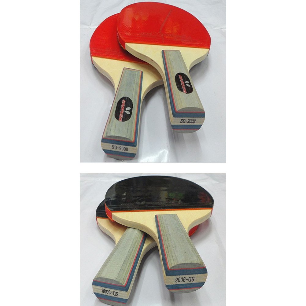 Table Tennis Rackets One Pair with Three Balls