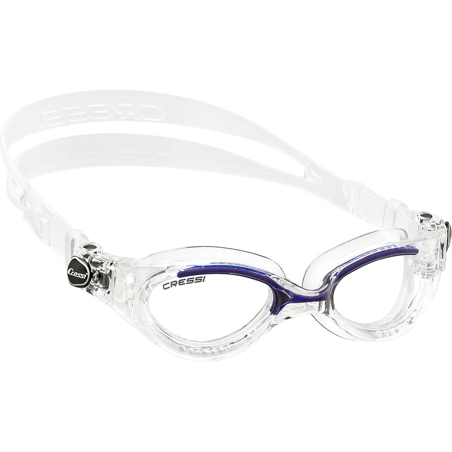 Cressi Flash Swim Goggles Ladies - for Women Crystal  Goggles