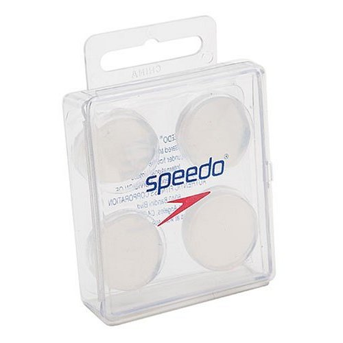 Speedo Silicone Ear Plugs White One Size