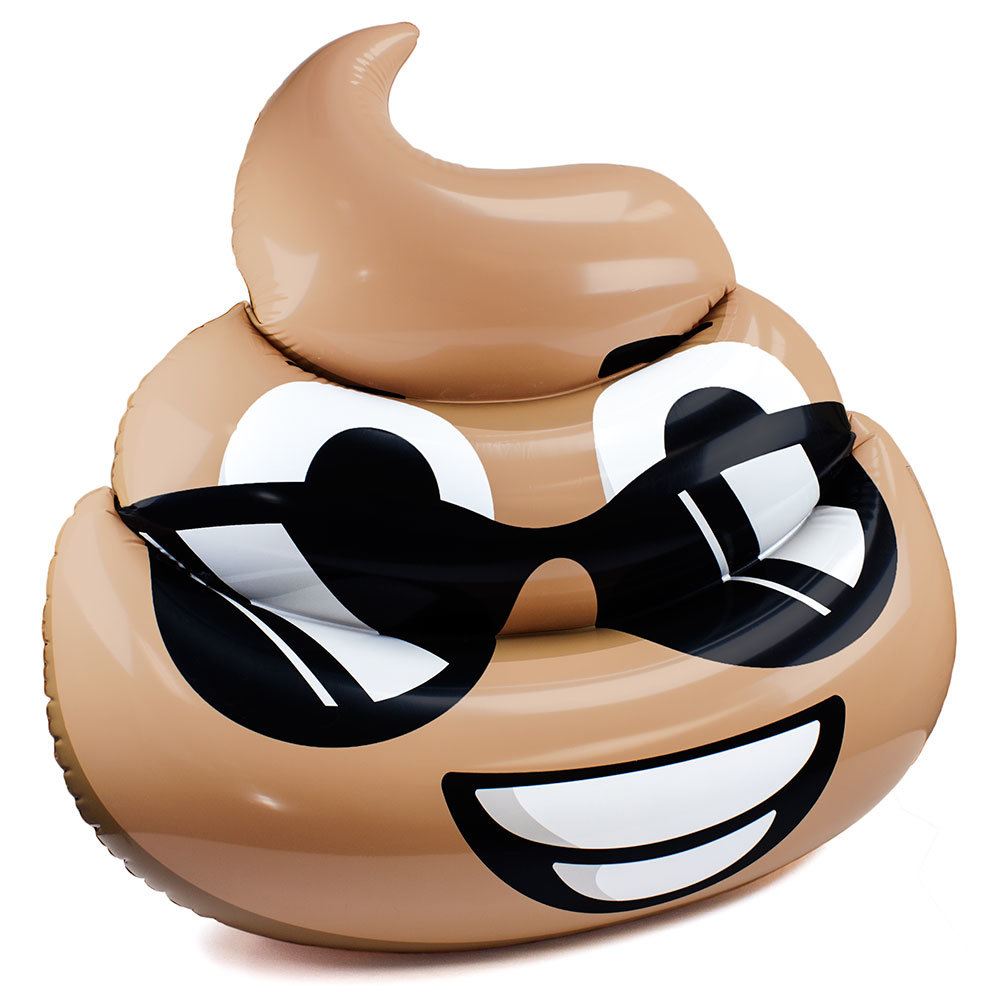 5.5-foot Dreamy Deuce Poop Emoji Pool Float