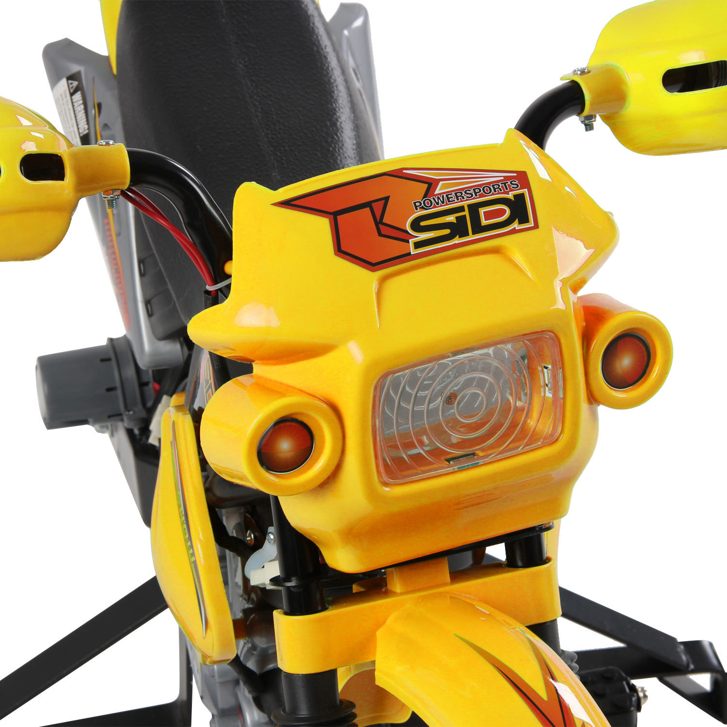 HOMCOM Kid's Yellow Ride-On Electric Motorbike | Battery Powered Toy Motorcycle