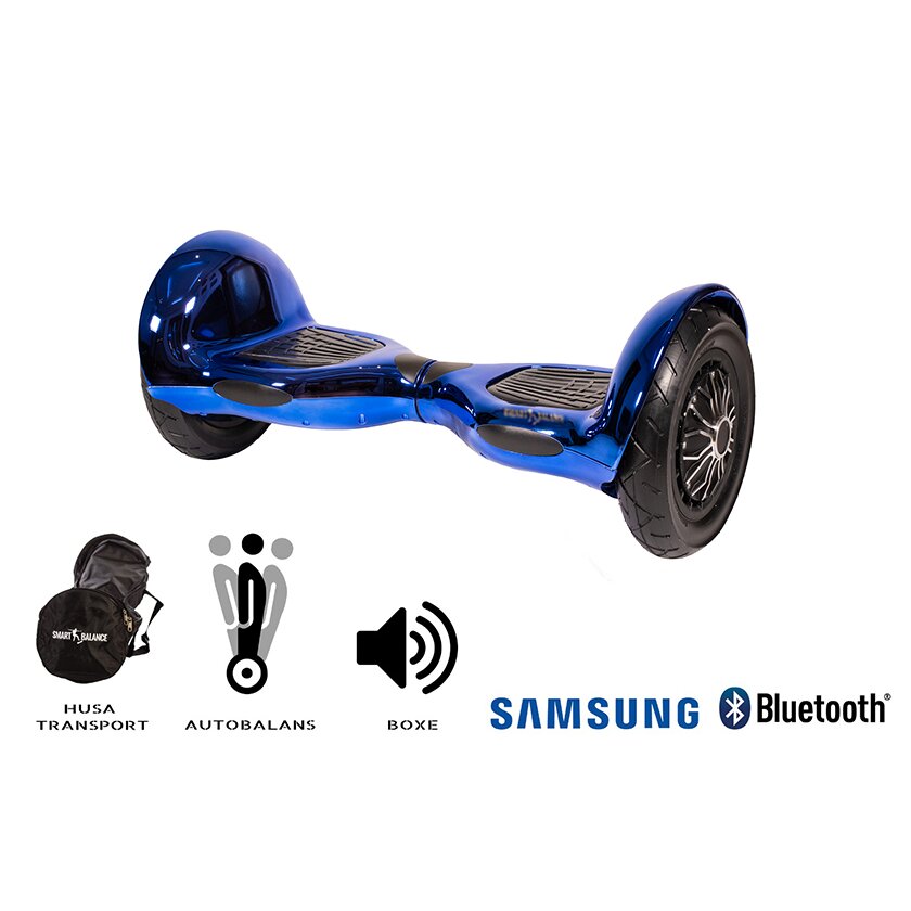 Hoverboard Smart Balance? Premium Brand, OffRoad Electro Blue, 10 inch, Bluetooth,  Samsung Cell battery, Built-in speakers, AutoBalans, 700W, LED