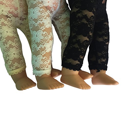 The New York Doll Collection Lace Leggings - Set of 3 Lace Leggings for 18 inch Dolls