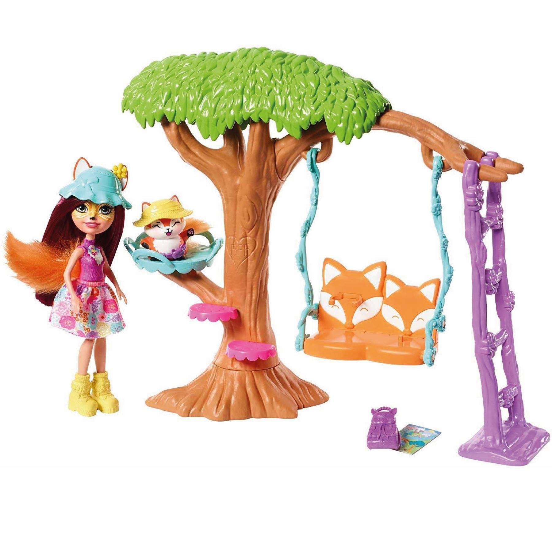 Enchantimals FRH45 Playground Adventures Playset with Felicity Fox Doll and Flick Figure (FRH44)