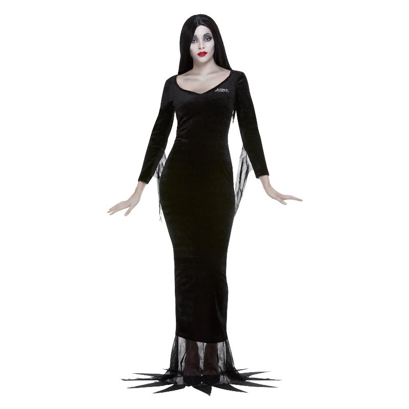 Smiffy's Addams Family Morticia Costume - Large | Women's Halloween Costume