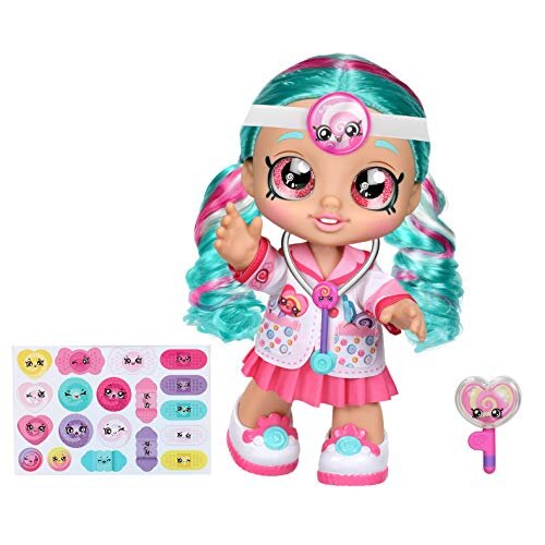 Kindi Kids Toddler Doll - Dr Cindy Pops Dress Up - Includes Stethascope and Shopkins Accessories