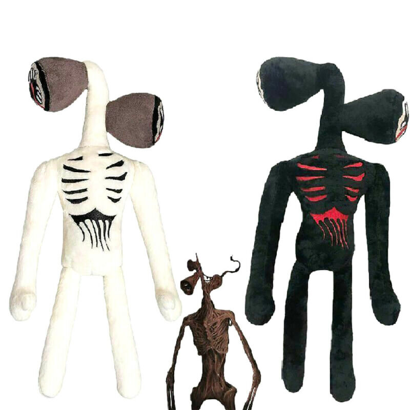 Cartoon Siren Head Horror Black Cat Plush Stuffed Dolls Toys Kids Birthday Gift