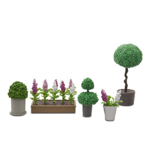 Lundby Stockholm 1:18 Dolls House Garden Accessories Flowers and Plants Set