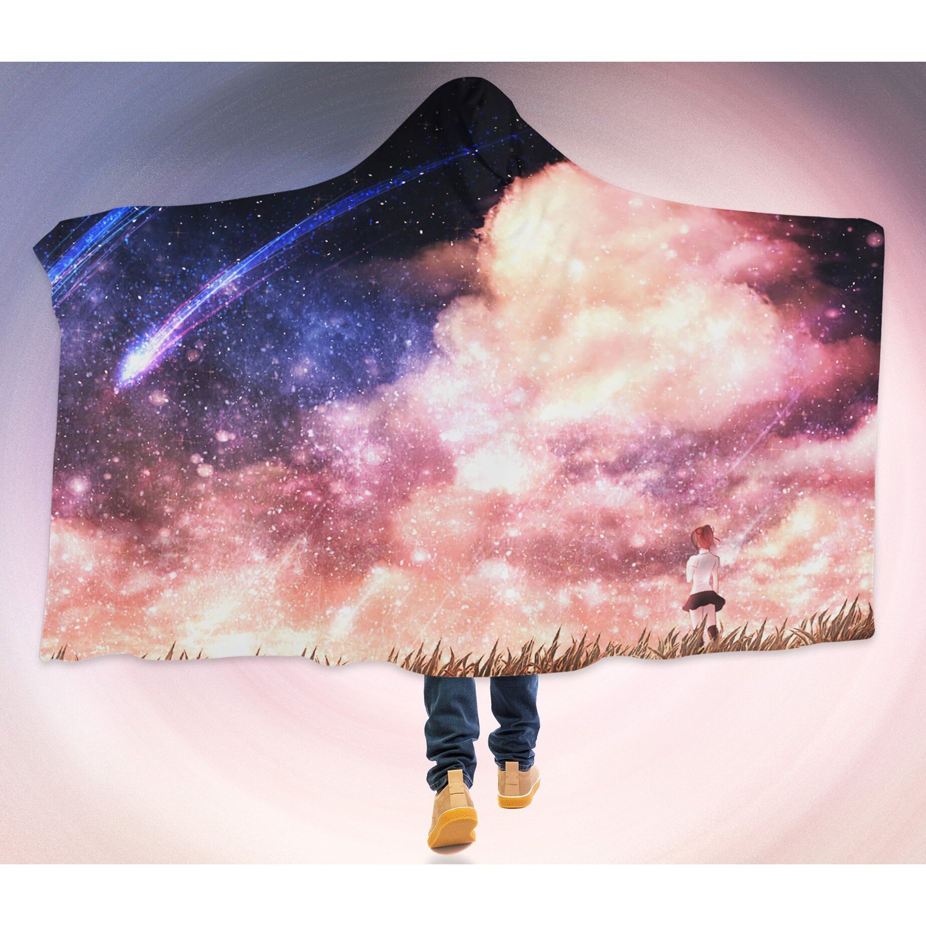 3D Your Name 264 Anime Hooded Blanket Cloak Japan Anime Cosplay Game
