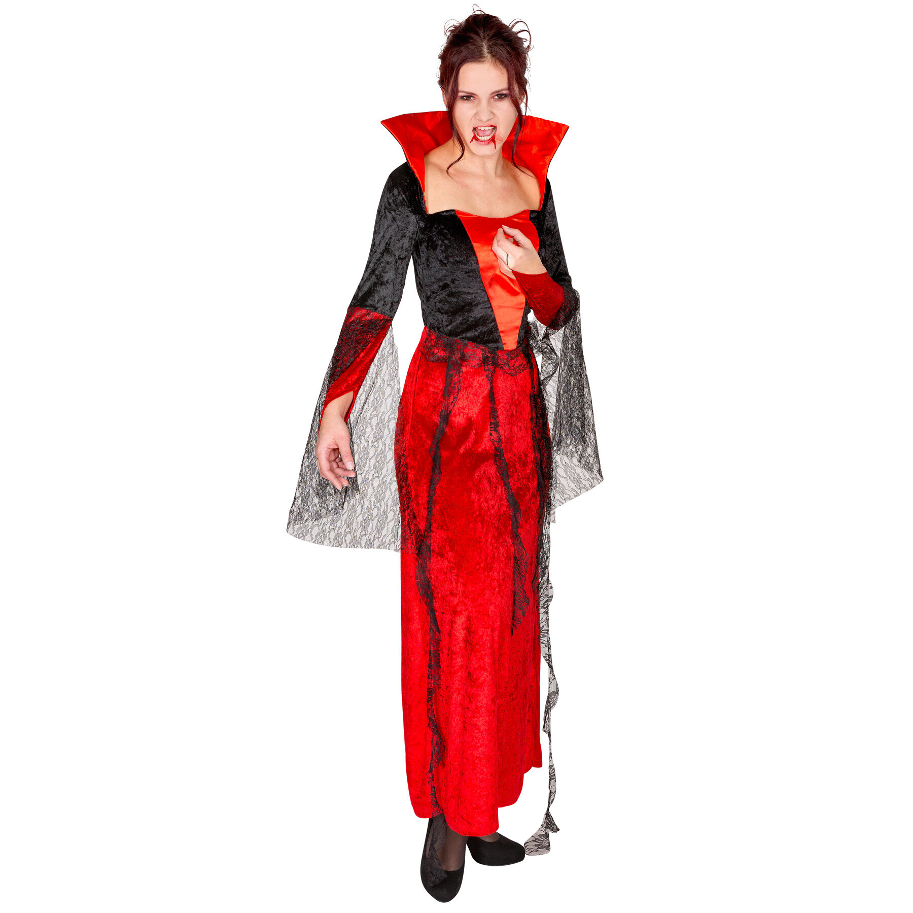 tectake Women's Costume Gothic Vampire Dress - S