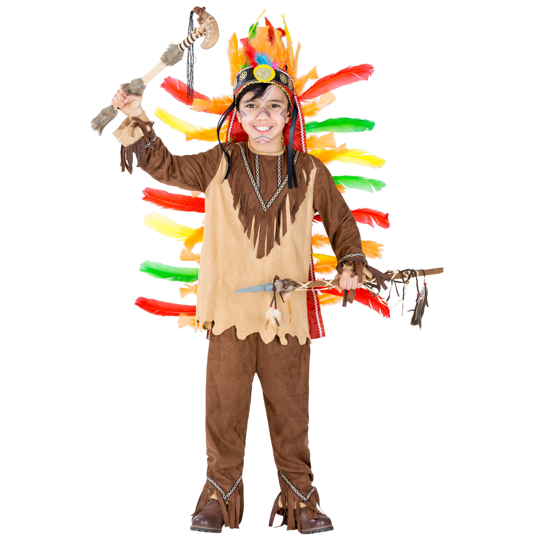 tectake Boysa Little Sioux Native American Costume - 152 (12-14y)
