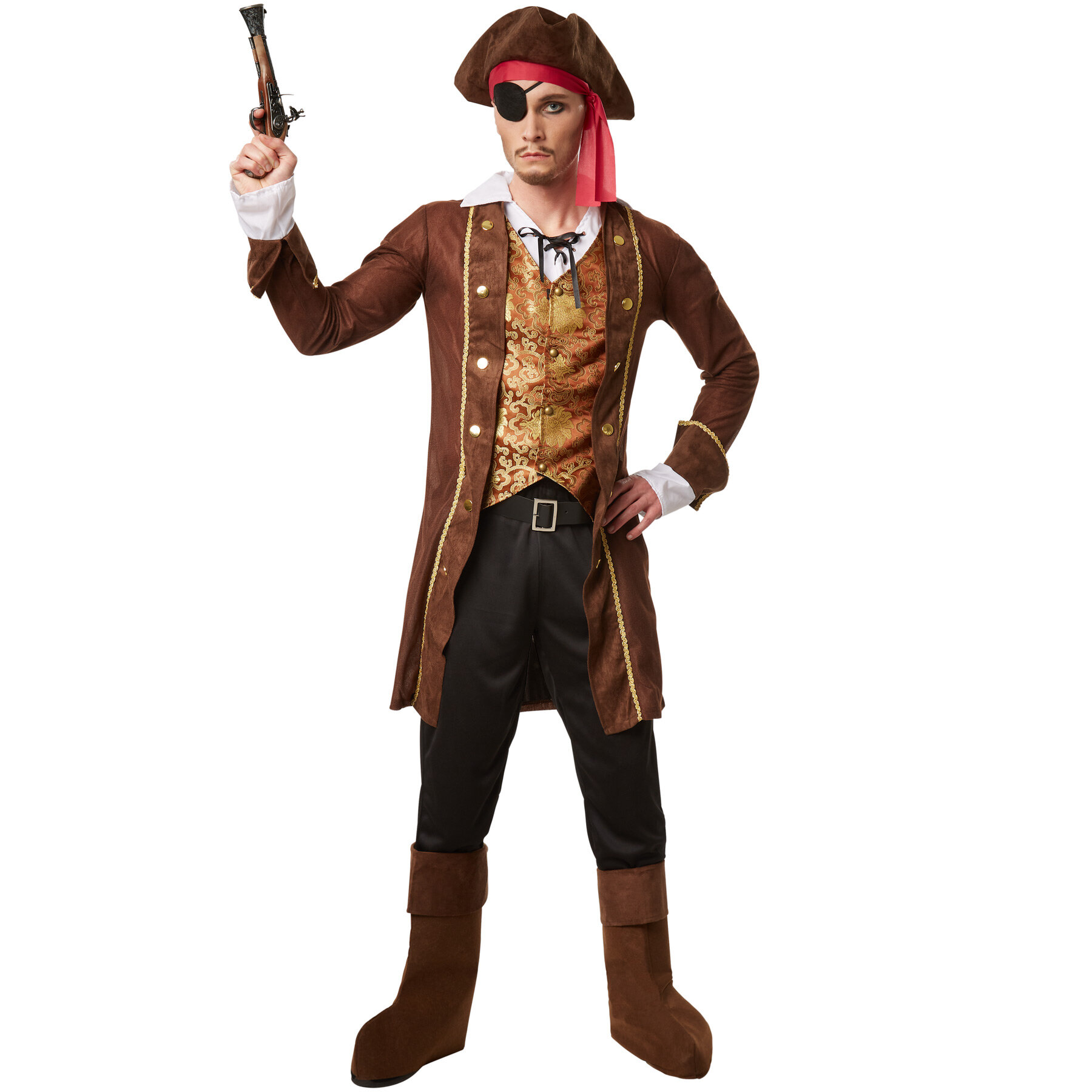 tectake Menas Pirate King Costume - XL