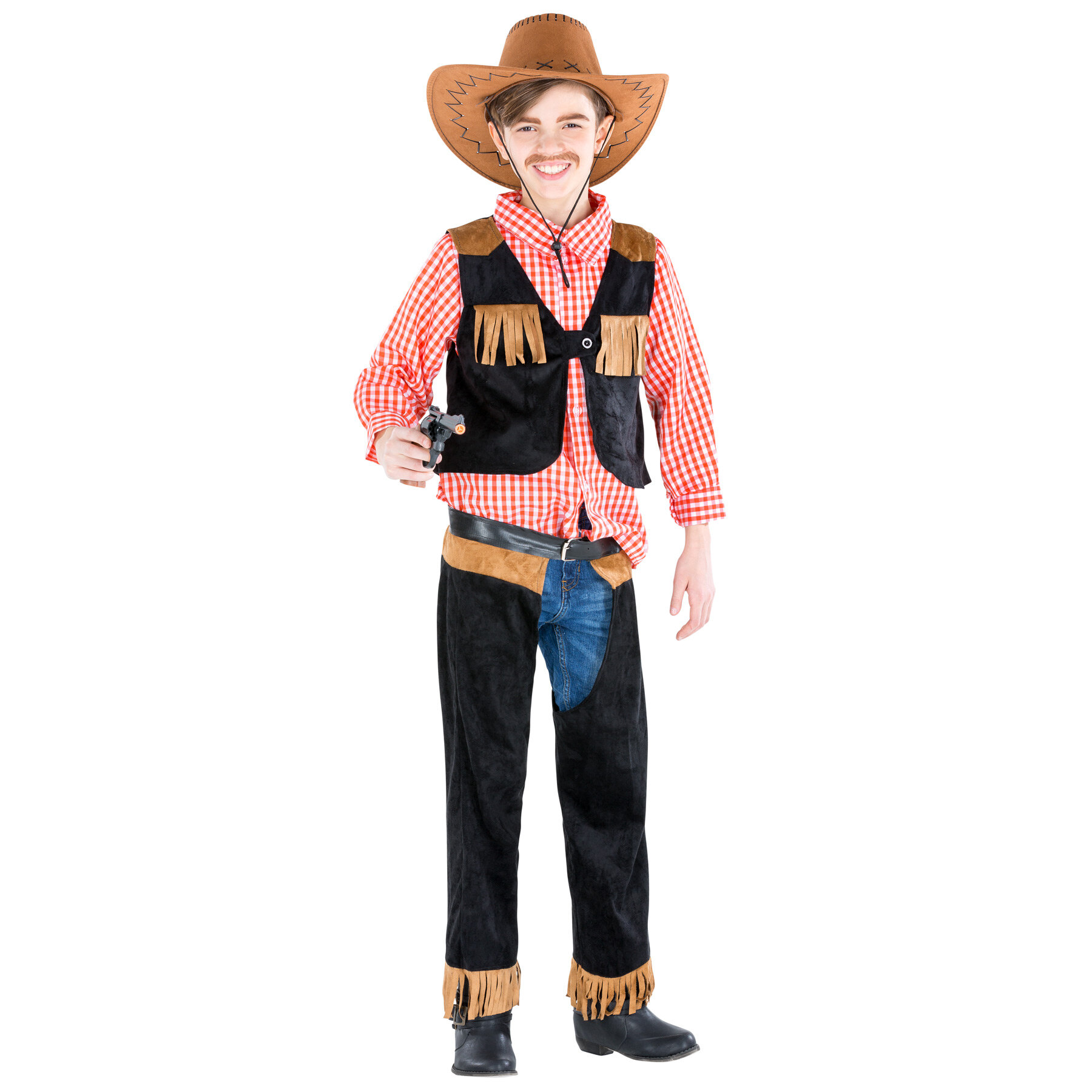 tectake Boysa Cowboy Jimmy Costume - 116 (5-7y)