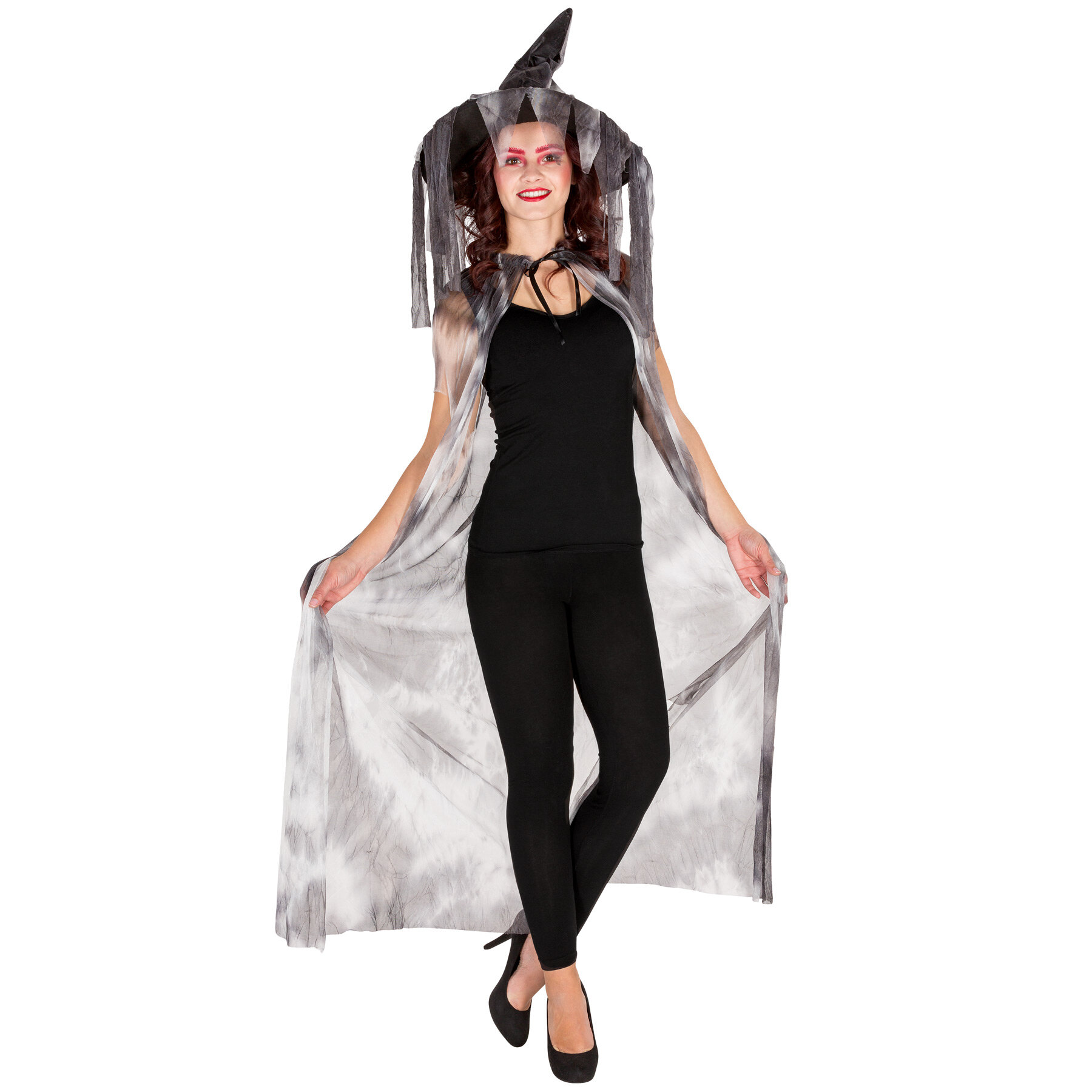 tectake Witch's Cape with Pointy Hat - XL