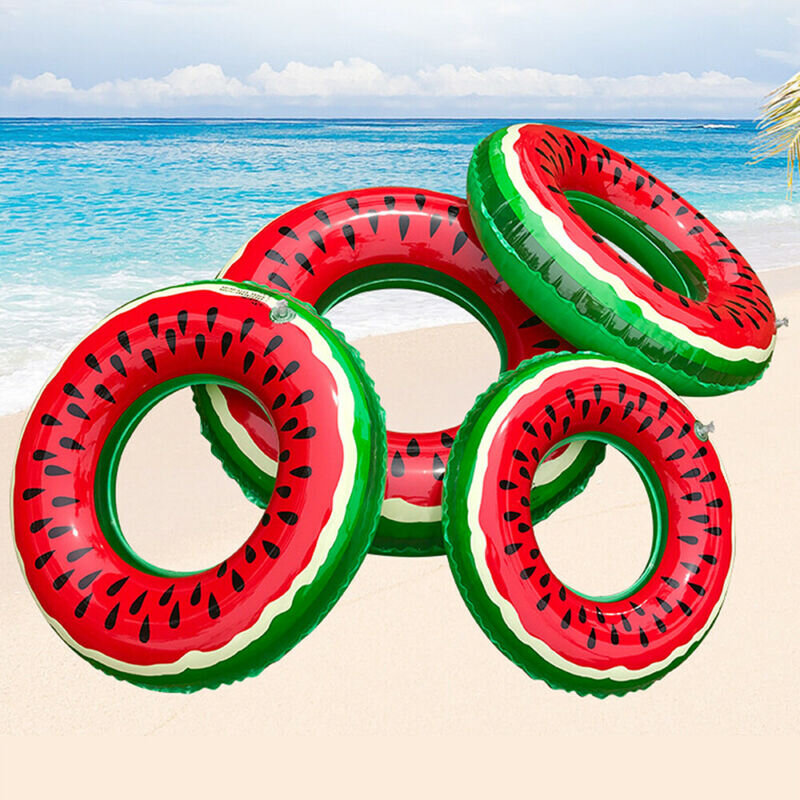 Inflatable Watermelon Swimming Ring Pool Float Lilo Toy Doughnut