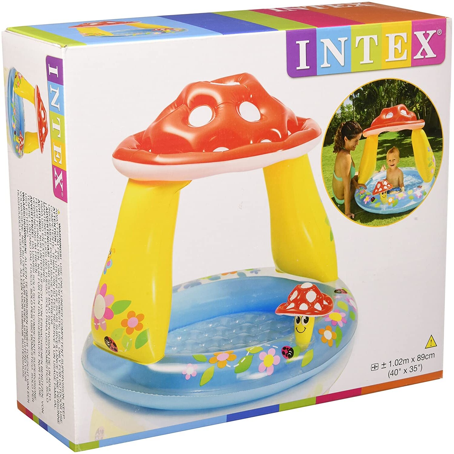 Intex 57114NP Mushroom Baby Pool