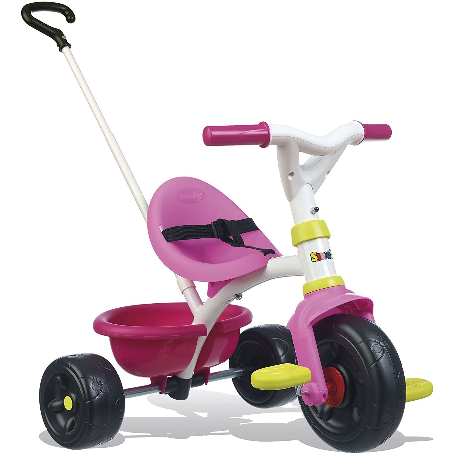 Smoby Push Along Trike with Parent Handle | Removable handle converts it to tricycle | Bright, stylish design | Ages: 15 months and up