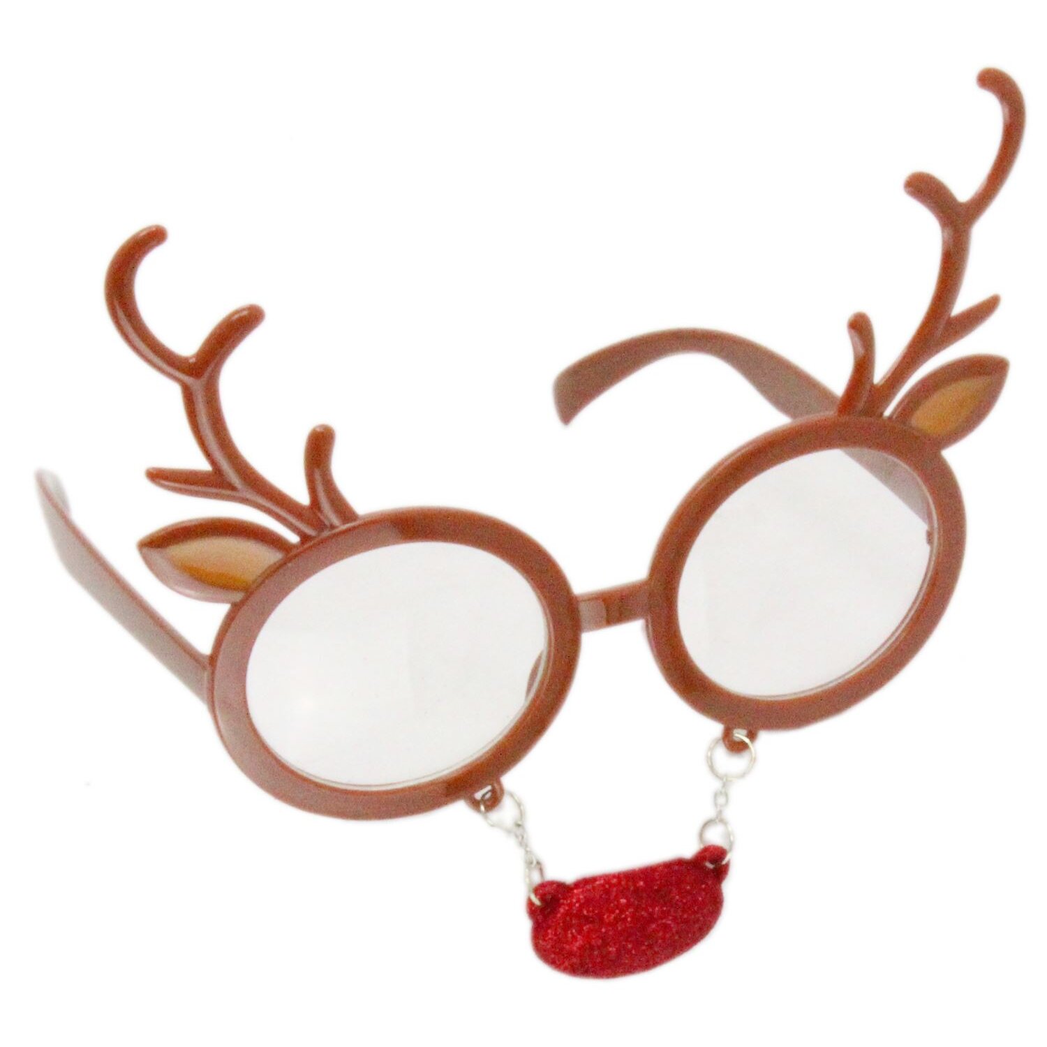 Novelty Christmas Party Fun Festive Fancy Dress Glasses - Reindeer