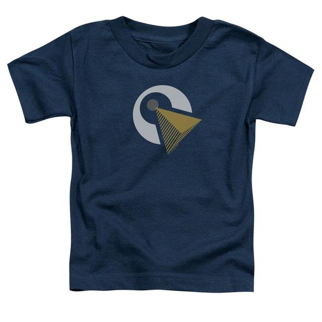 Trevco CBS2286-TT-3 Star Trek Discovery & Vulcan Logo Toddler Short Sleeve T-Shirt, Navy - Large - 4 Toddler