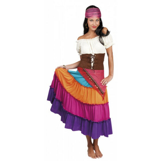 costume Gypsy Nadya ladies polyester 4-piece size 36/38