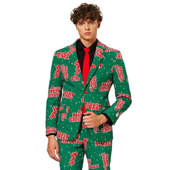 Happy Holidudemen's costume polyester red mt 54
